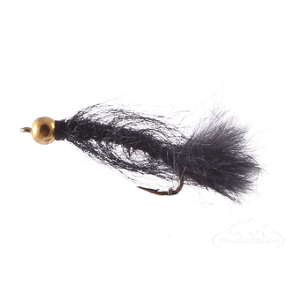 Dragonfly DW8990 Bead Head Micro Marabou Leech Black