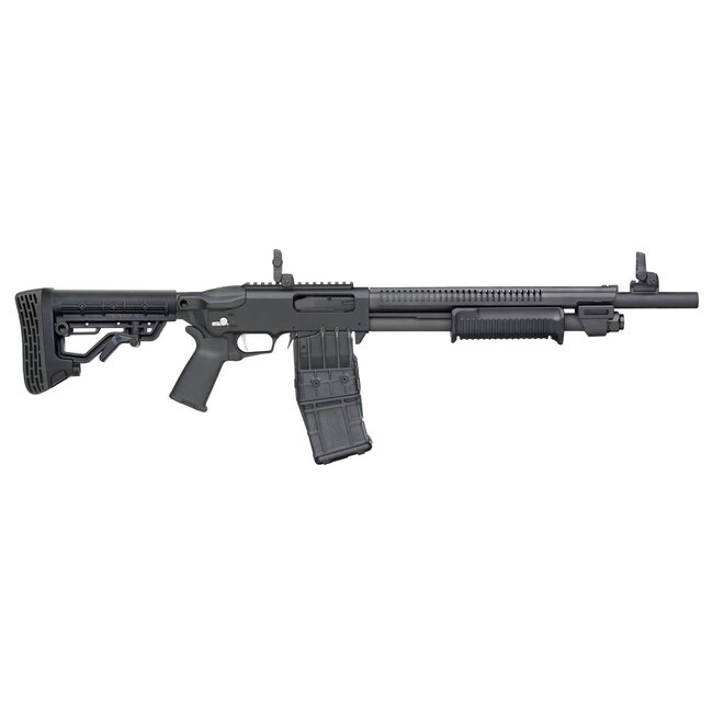 Mossberg 590RM 12GA Rotary Safety Synthetic BBL 18.5" Adj Stk Htshld