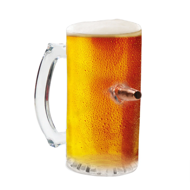 Caliber Gourmet Last Man Standing Bullet Pint Glass 17 Oz./500 Ml