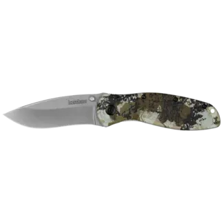 Kershaw Blur Folding Knife, 14C28N Stonewash, Aluminum Kings Camo, 1670KC