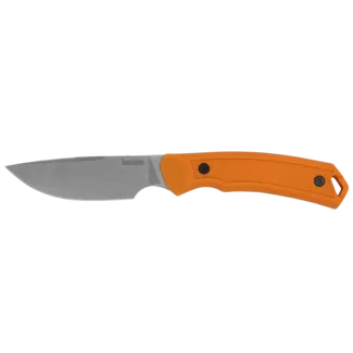 Kershaw Deschutes Combo Fixed Blade Knife Set, D2 Stonewash, Polypropylene Orange, Nylon Sheath
