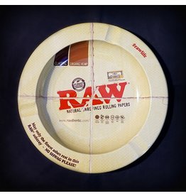 Raw Raw Round Metal Ashtray