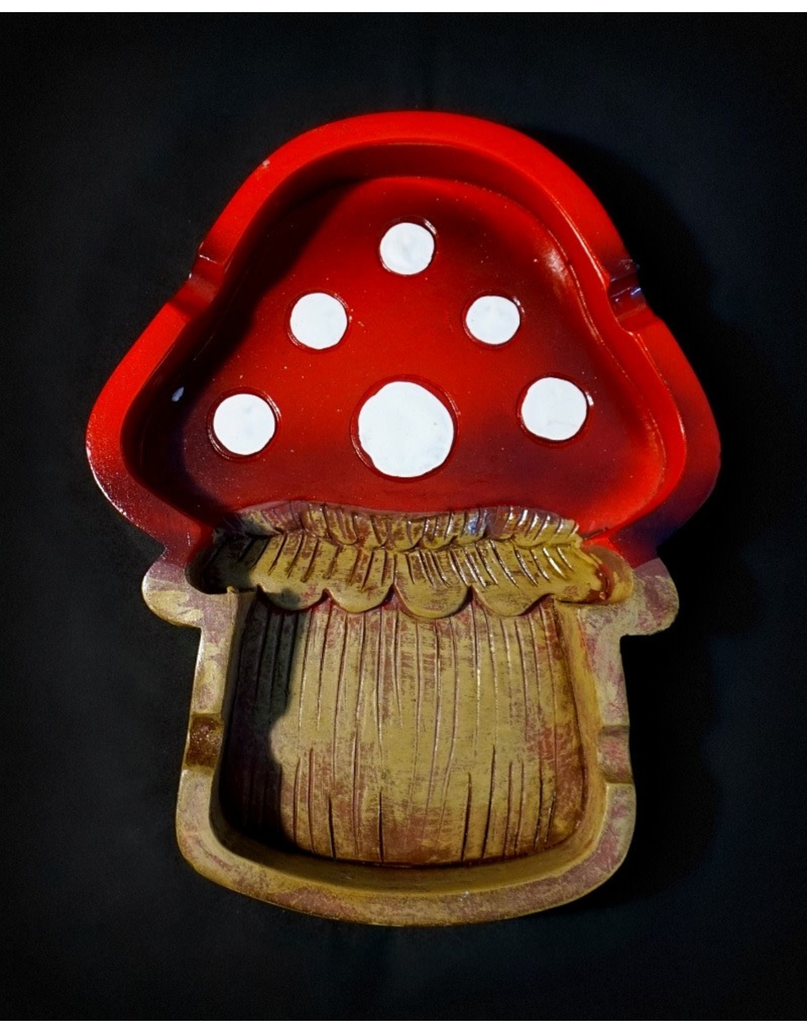 Mushroom Polyresin Ashtray