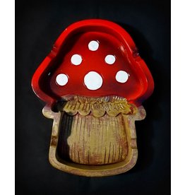 Mushroom Polyresin Ashtray