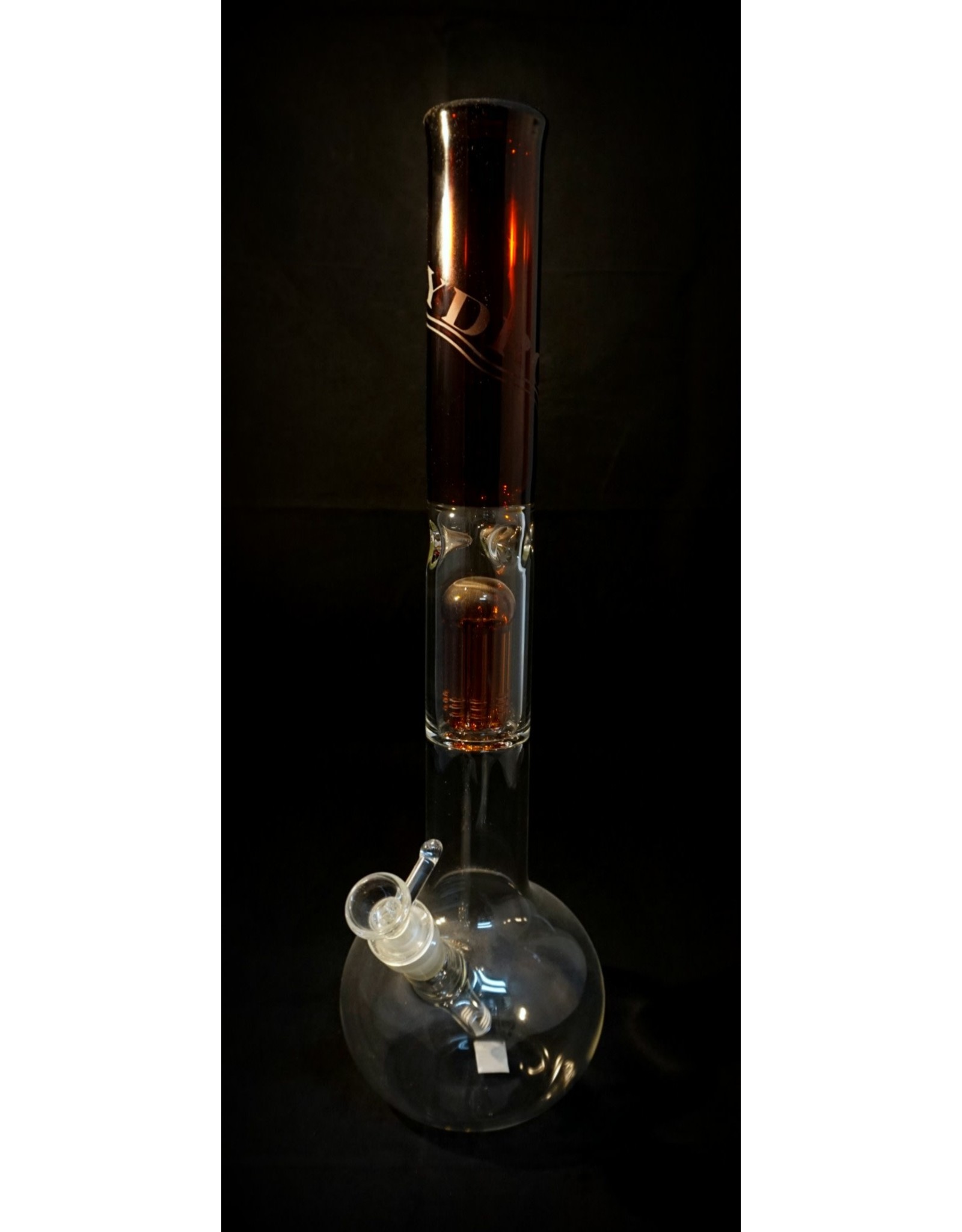 Hydros Hydros - 18" Bubble 8Arm Tree Perc with Amber