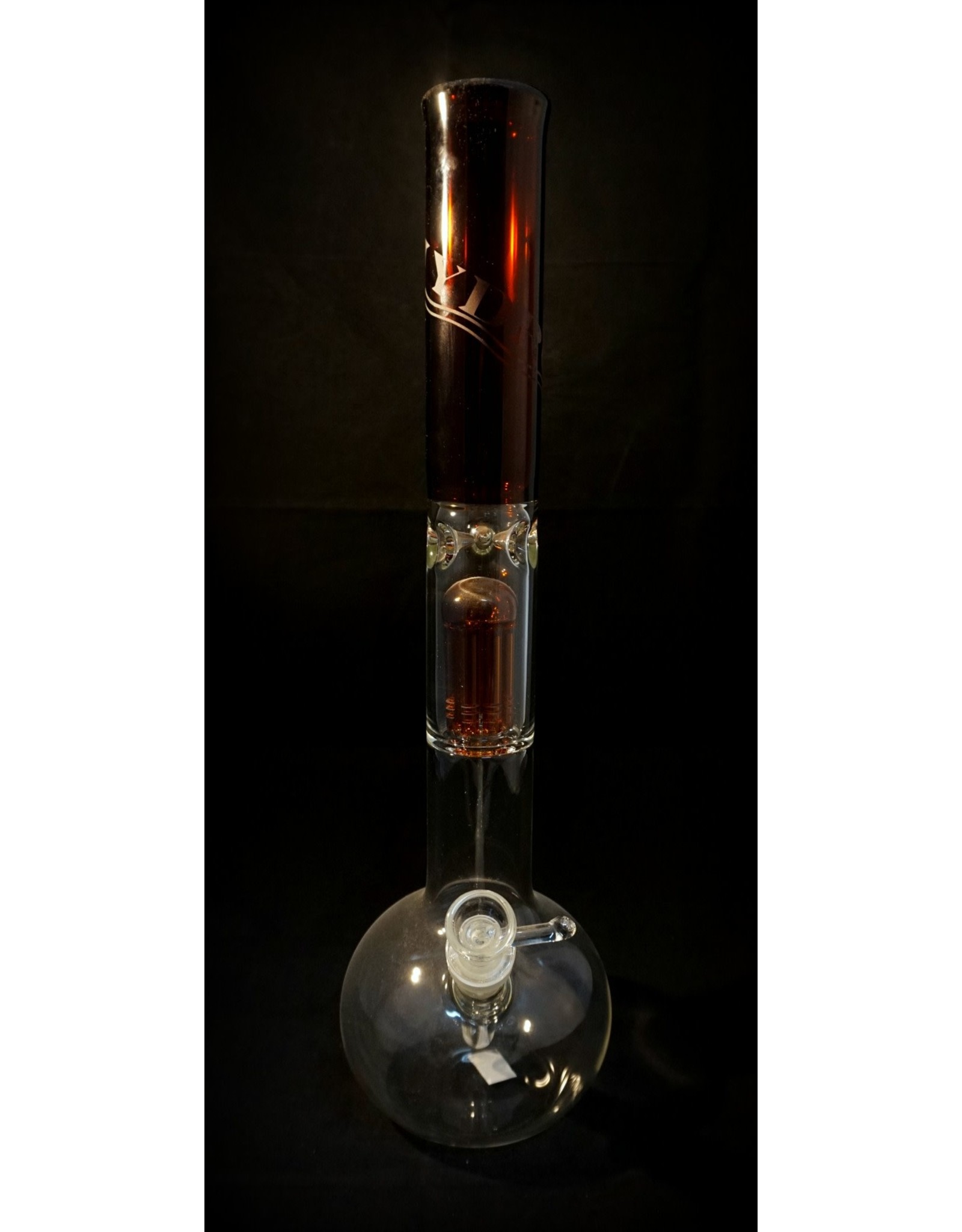 Hydros Hydros - 18" Bubble 8Arm Tree Perc with Amber