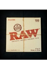 Raw Raw Unrefined Parchment Paper 5x5 - 100 Sheets