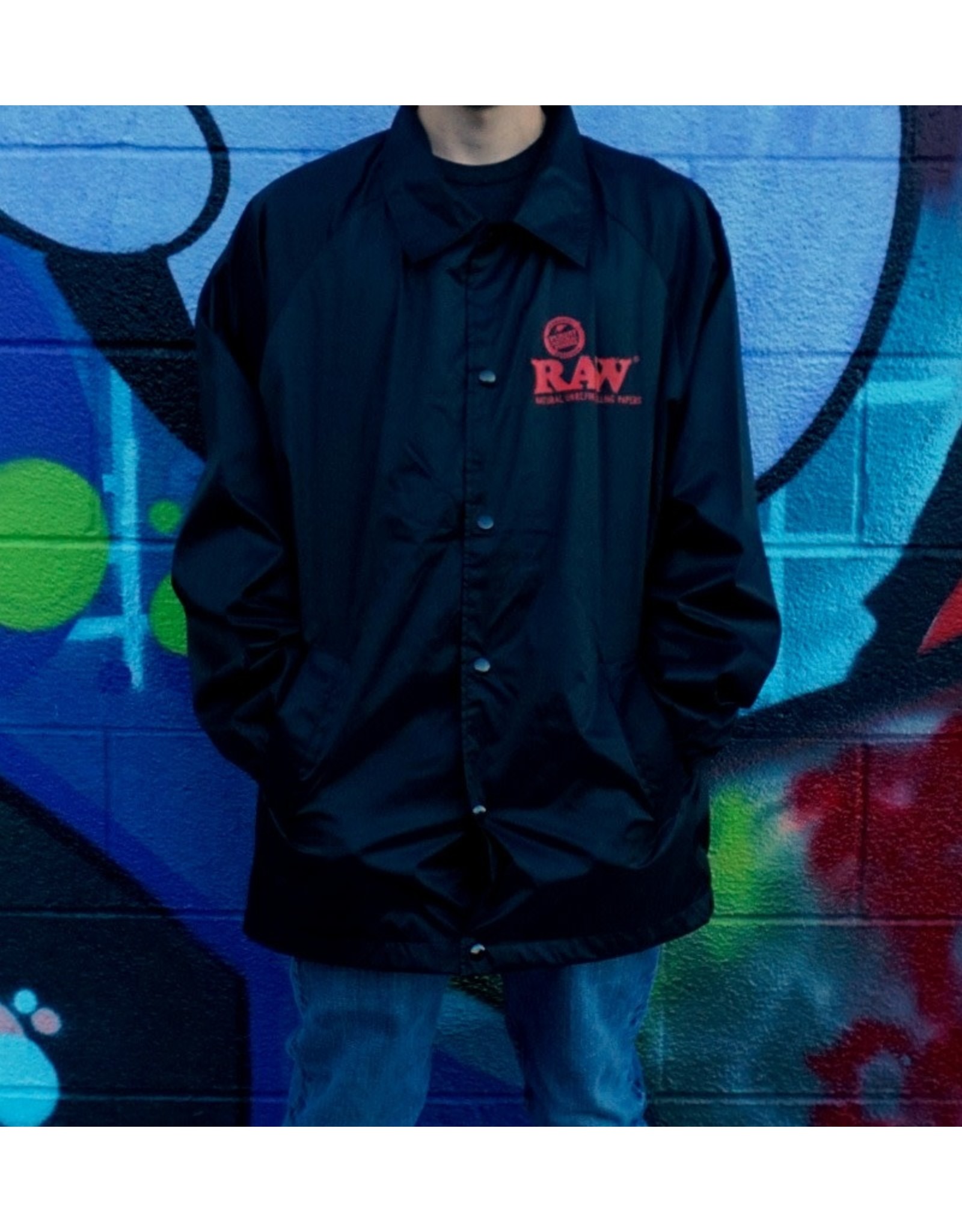 Raw Raw Black Coach Jacket