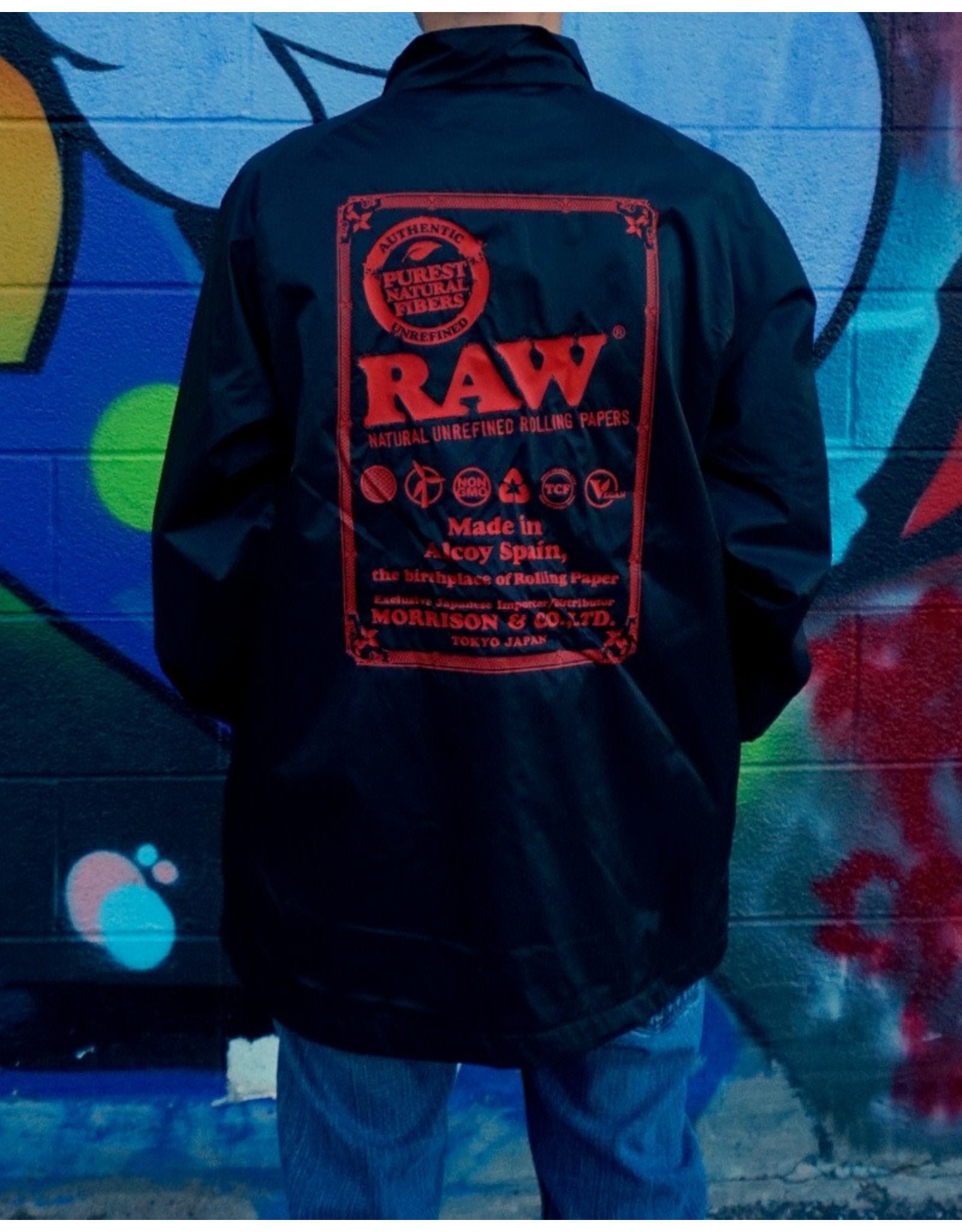 Raw Raw Black Coach Jacket