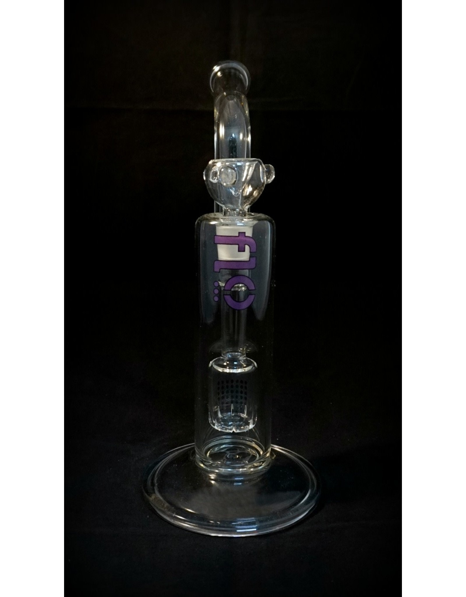 Flo Flo 12" Bent Neck Bubbler Purple