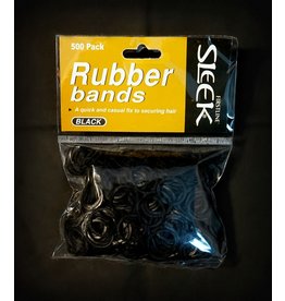 500pk Black Rubber Bands