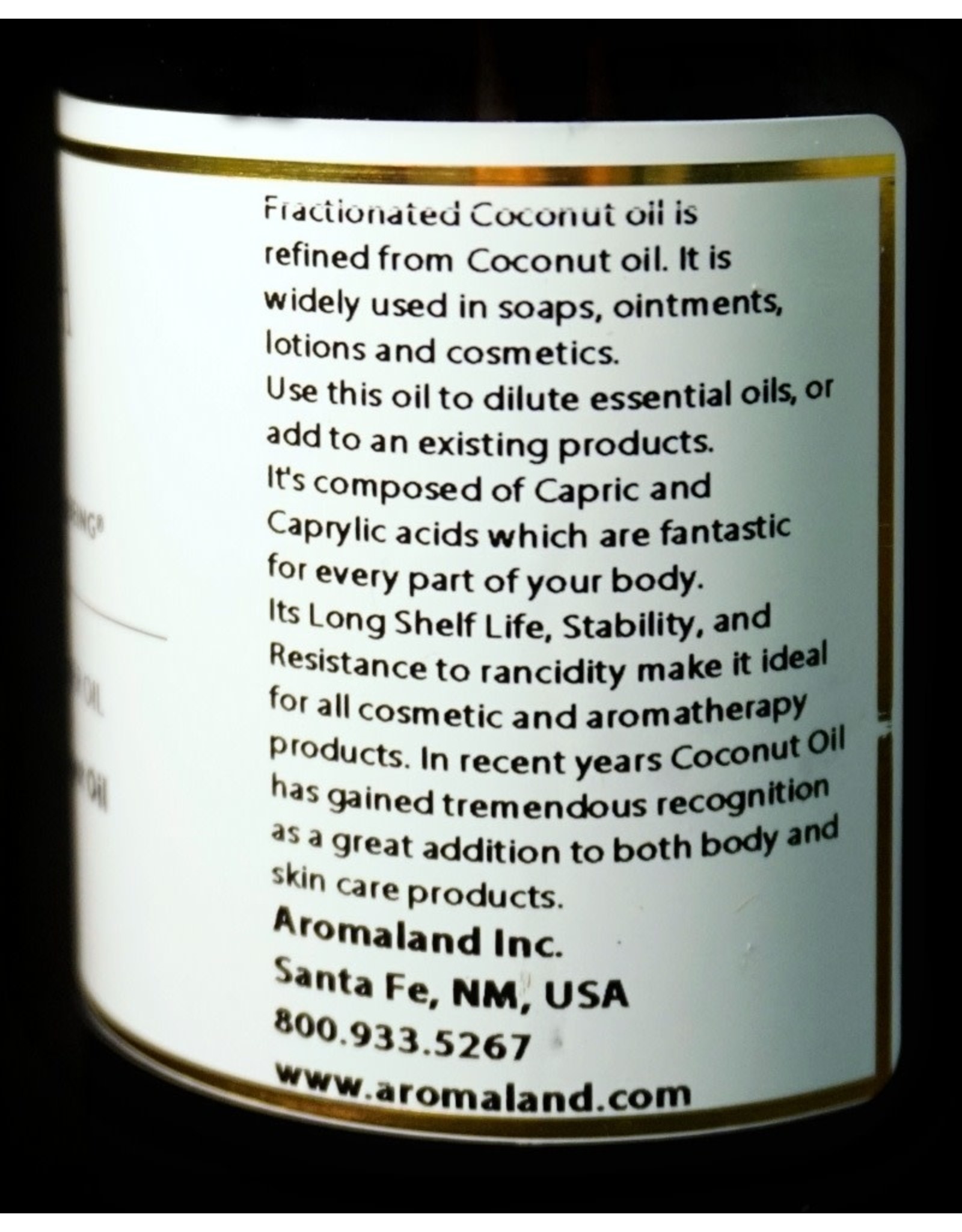 Aromaland Carrier Oil - Coconut 8oz