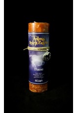 Animal Spirit Guide Pewter Pendant Candle - Horse