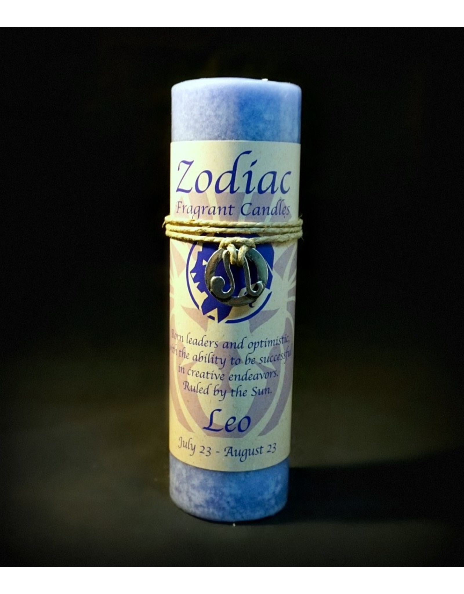 Zodiac Pewter Pendant Candle - Leo