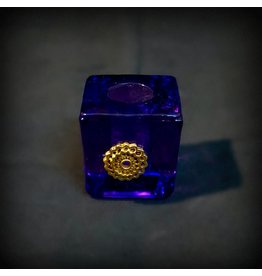 Chakra Mini Glass Candle Holder - Crown