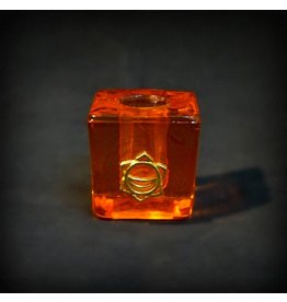 Chakra Mini Glass Candle Holder - Sacral