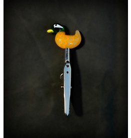 Small Glass Memo Clip - Duck