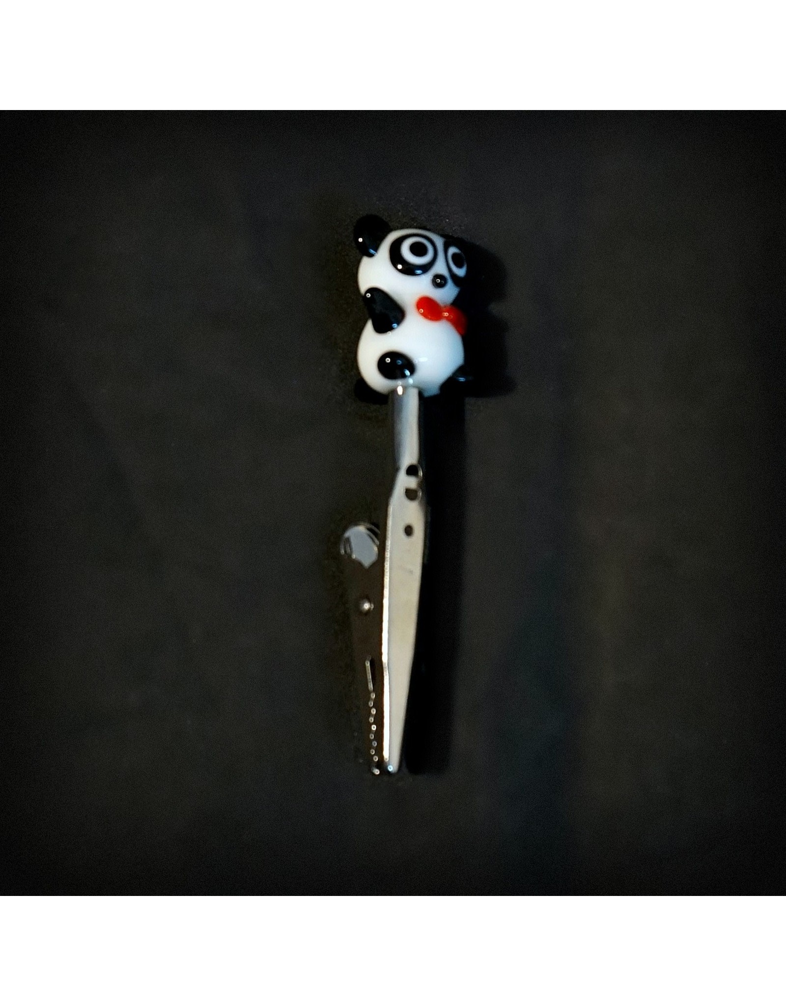 Small Glass Memo Clip - Panda