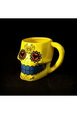 Sugar Skull Mug - Yellow