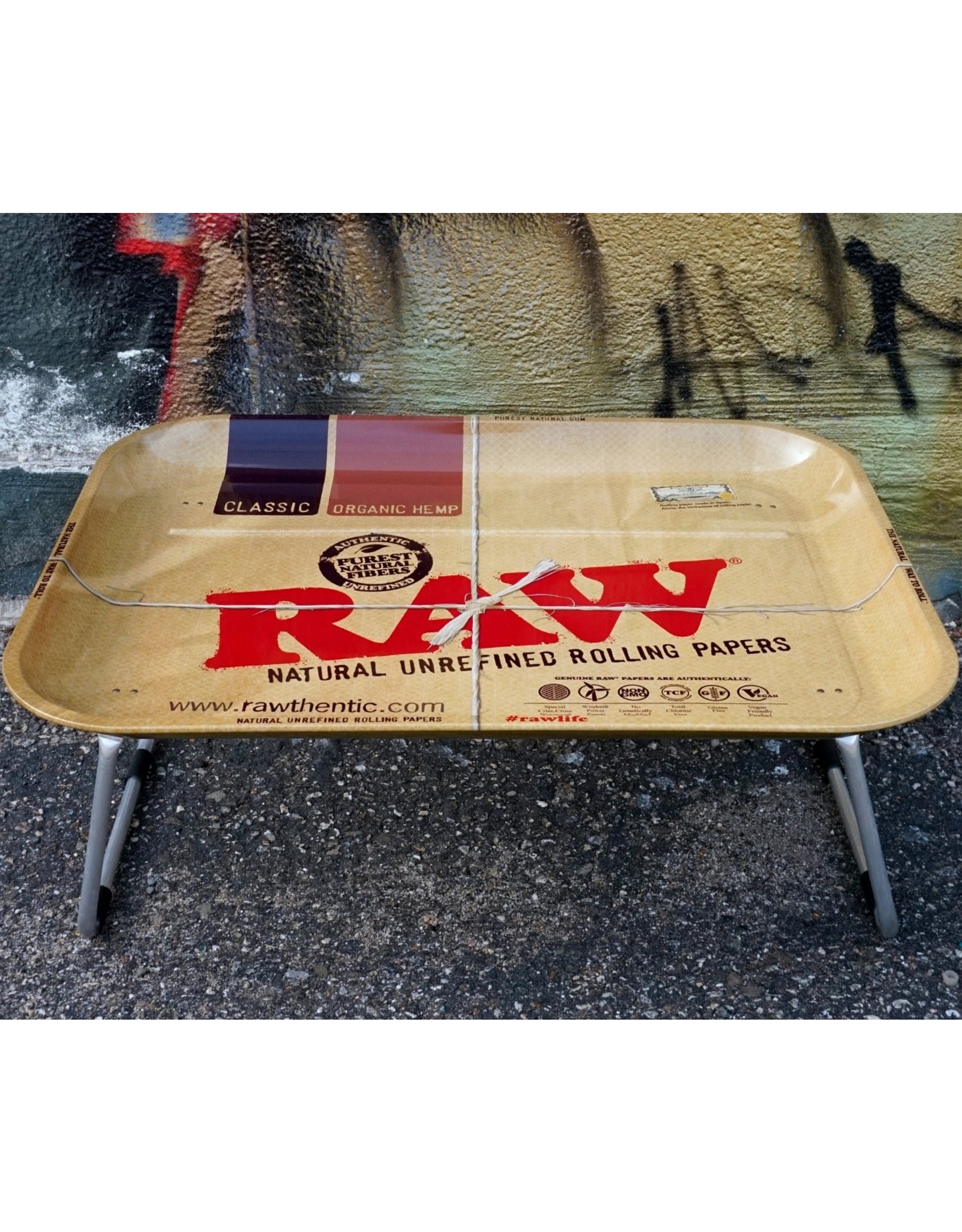 Raw Raw XXL Lap Rolling Tray w/ Legs