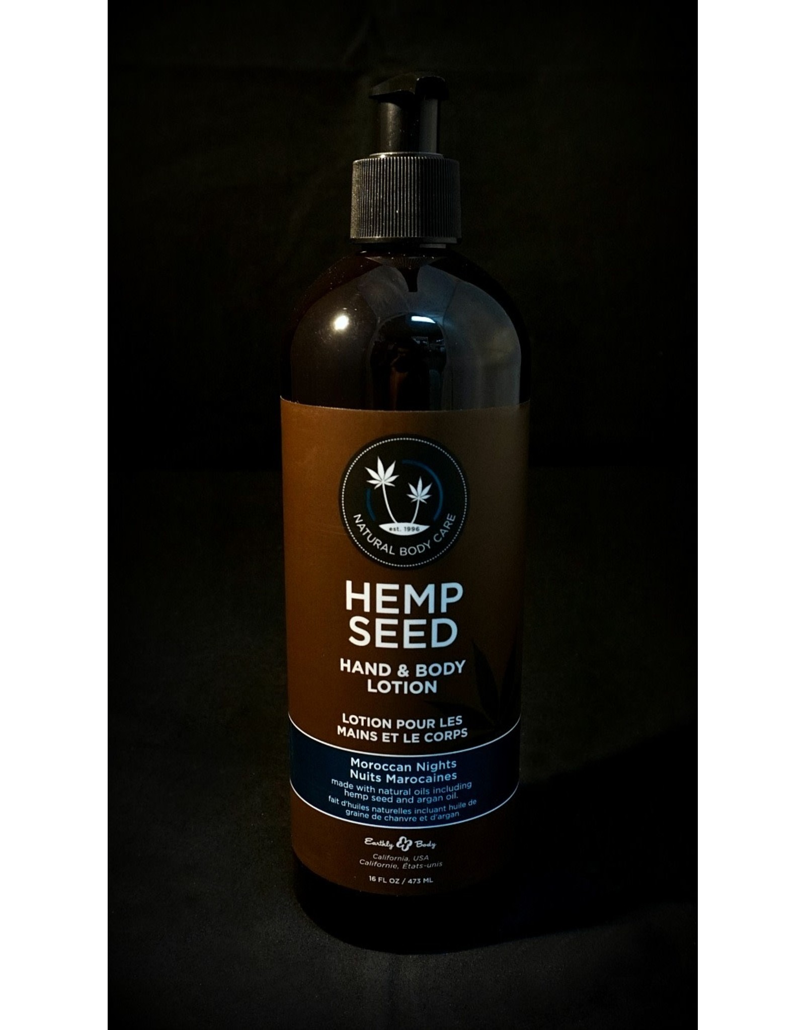 Earthly Hemp Seed Body Lotion 16oz Moroccan Nights