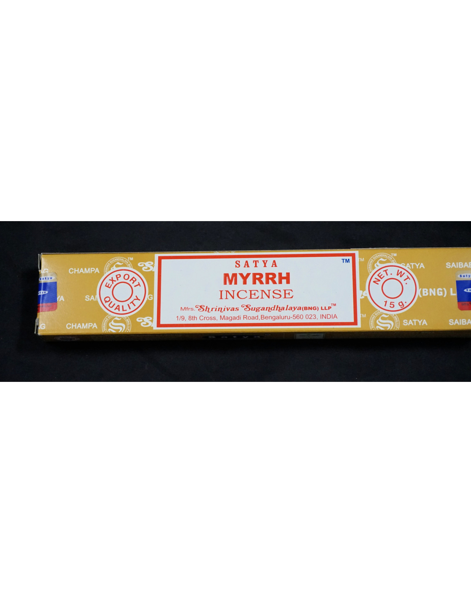 Satya Satya Incense 15g Myrrh