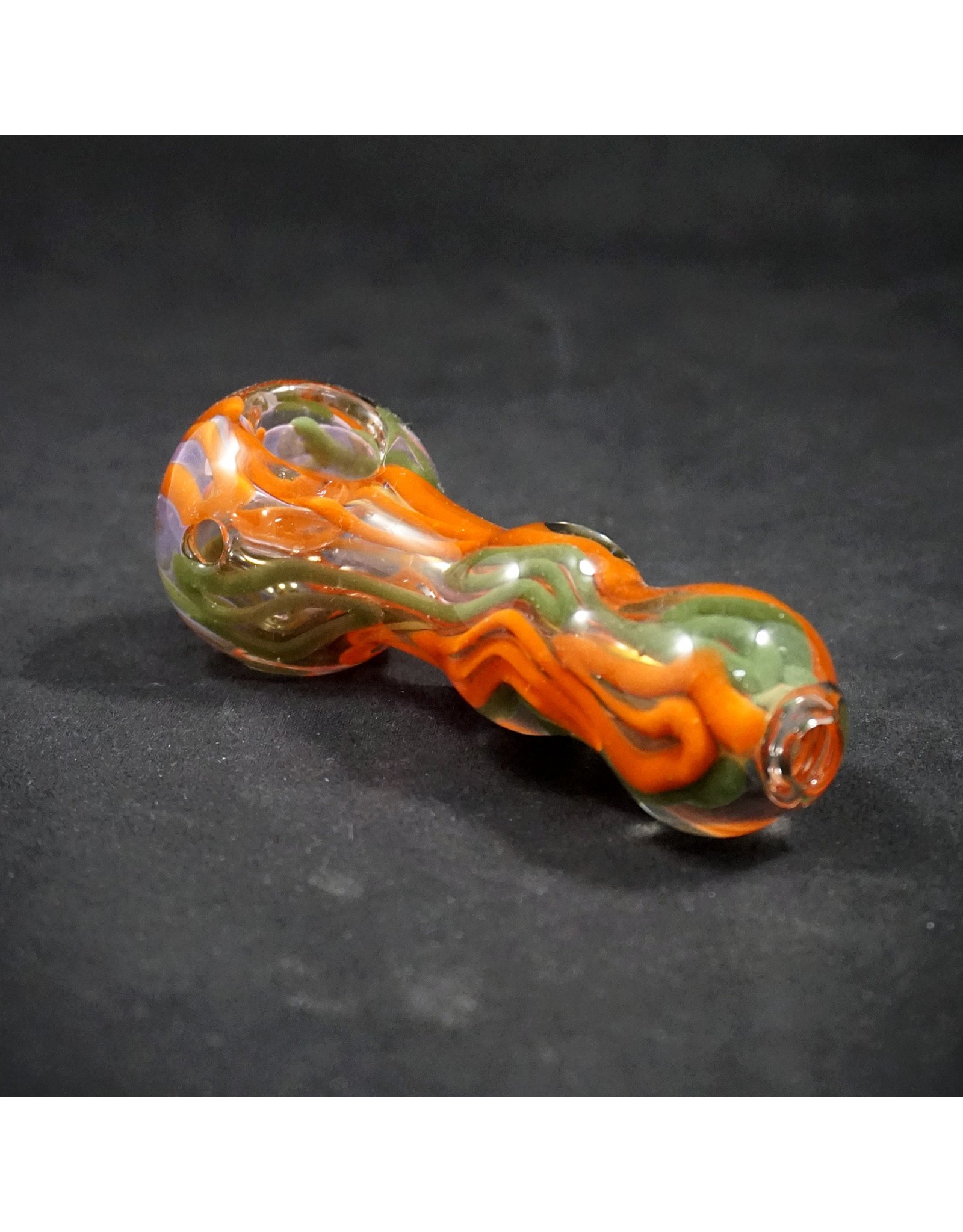 Gold Fumed Wigwag Hand Pipe