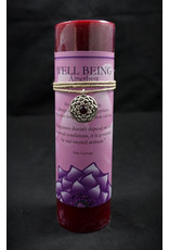 Inspir Lotus Candle Pewter Pendant - Amethyst Well Being