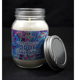 Special Blue Odor Eliminator Candle - Garden Erotica