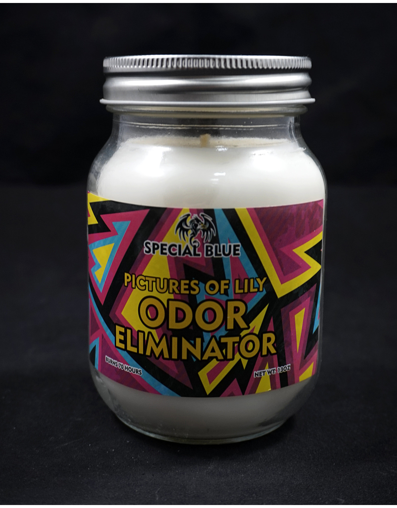 Special Blue Odor Eliminator Candle -