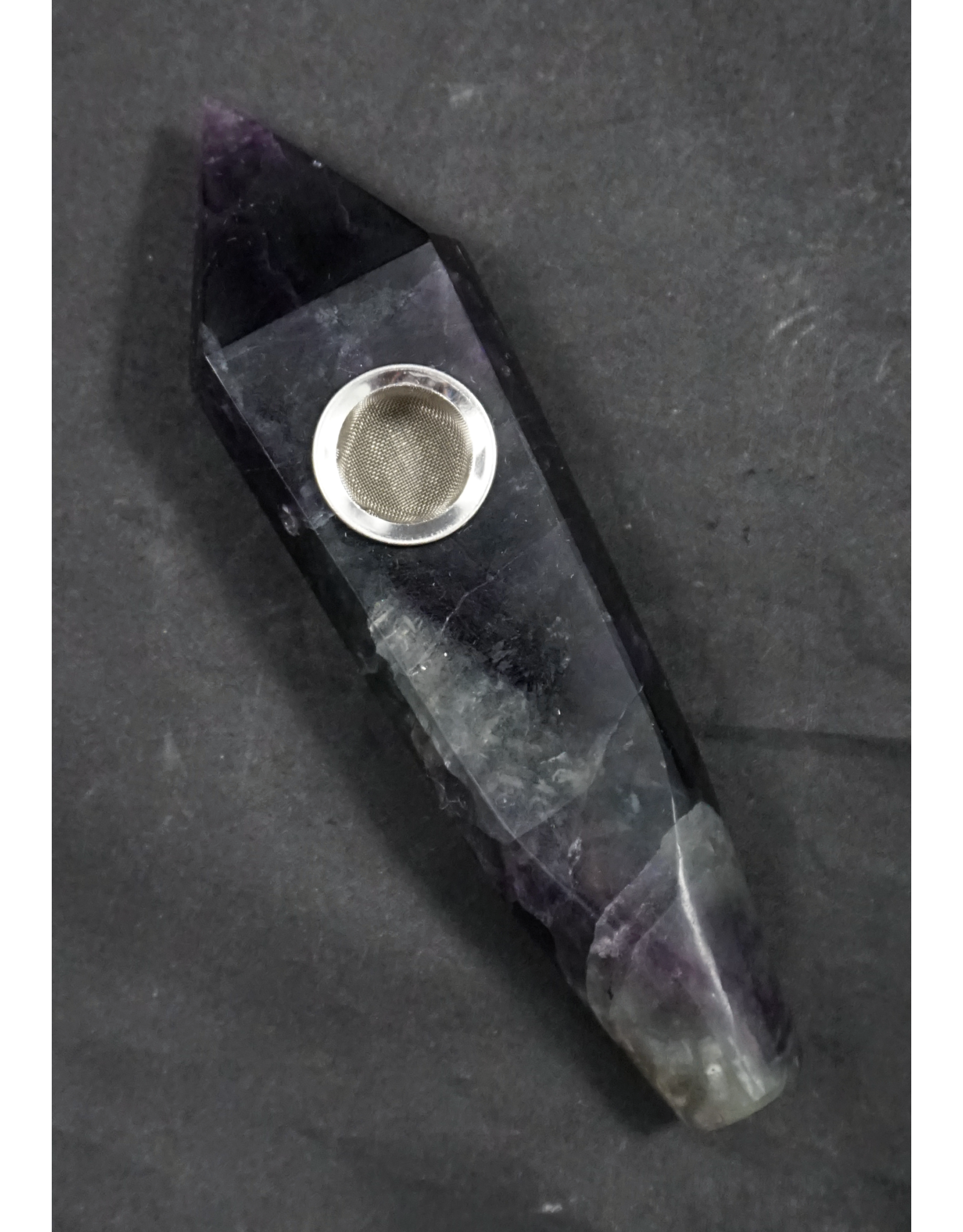 Gemstone 4" Hand Pipe - Rainbow Fluorite