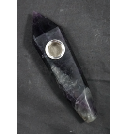 Gemstone 4" Hand Pipe - Rainbow Fluorite