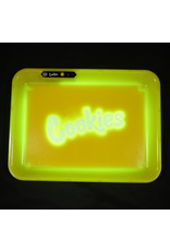 Cookies LED Glow Medium Rolling Tray - Yellow
