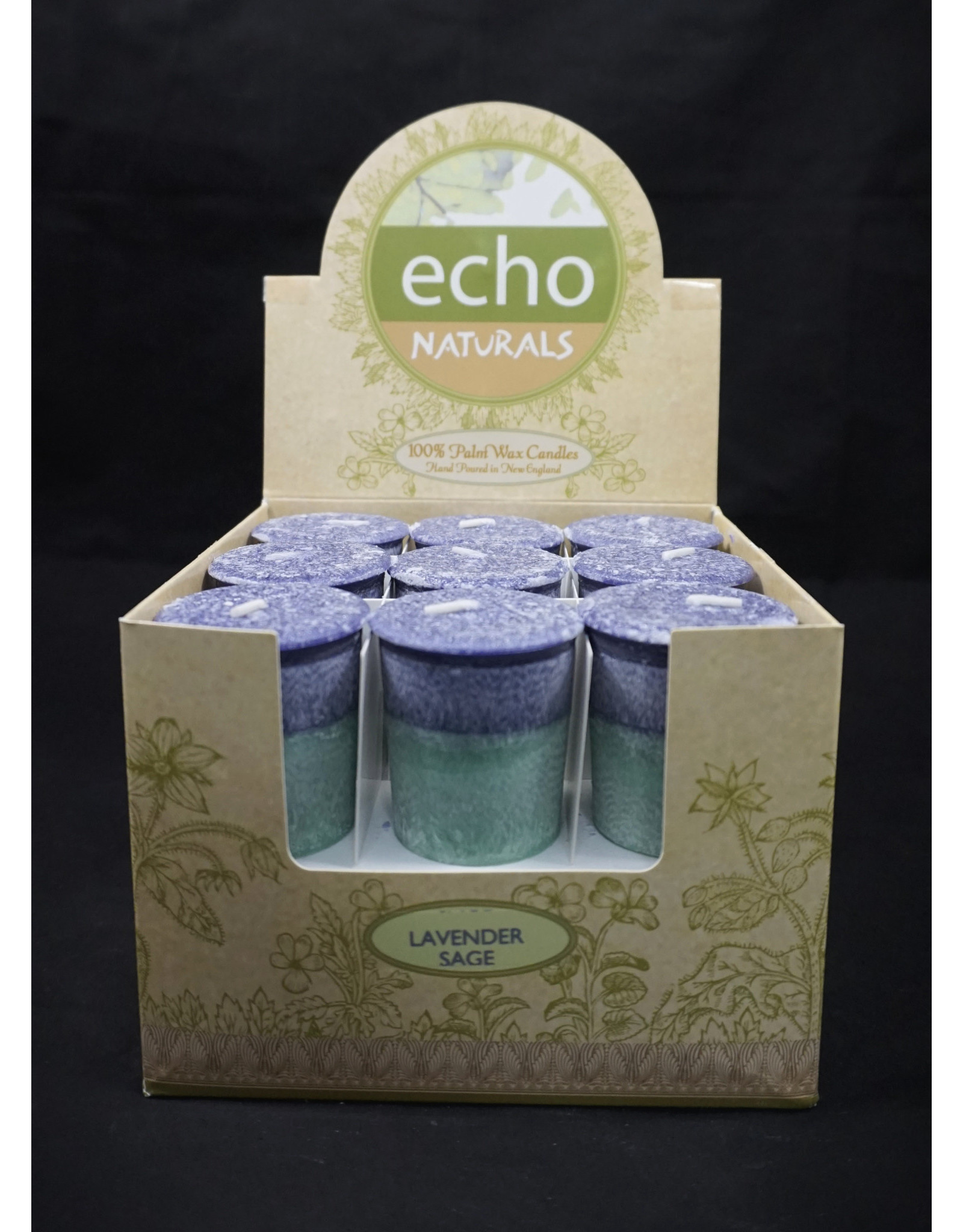 Echo Naturals Votive Candle - Lavender Sage