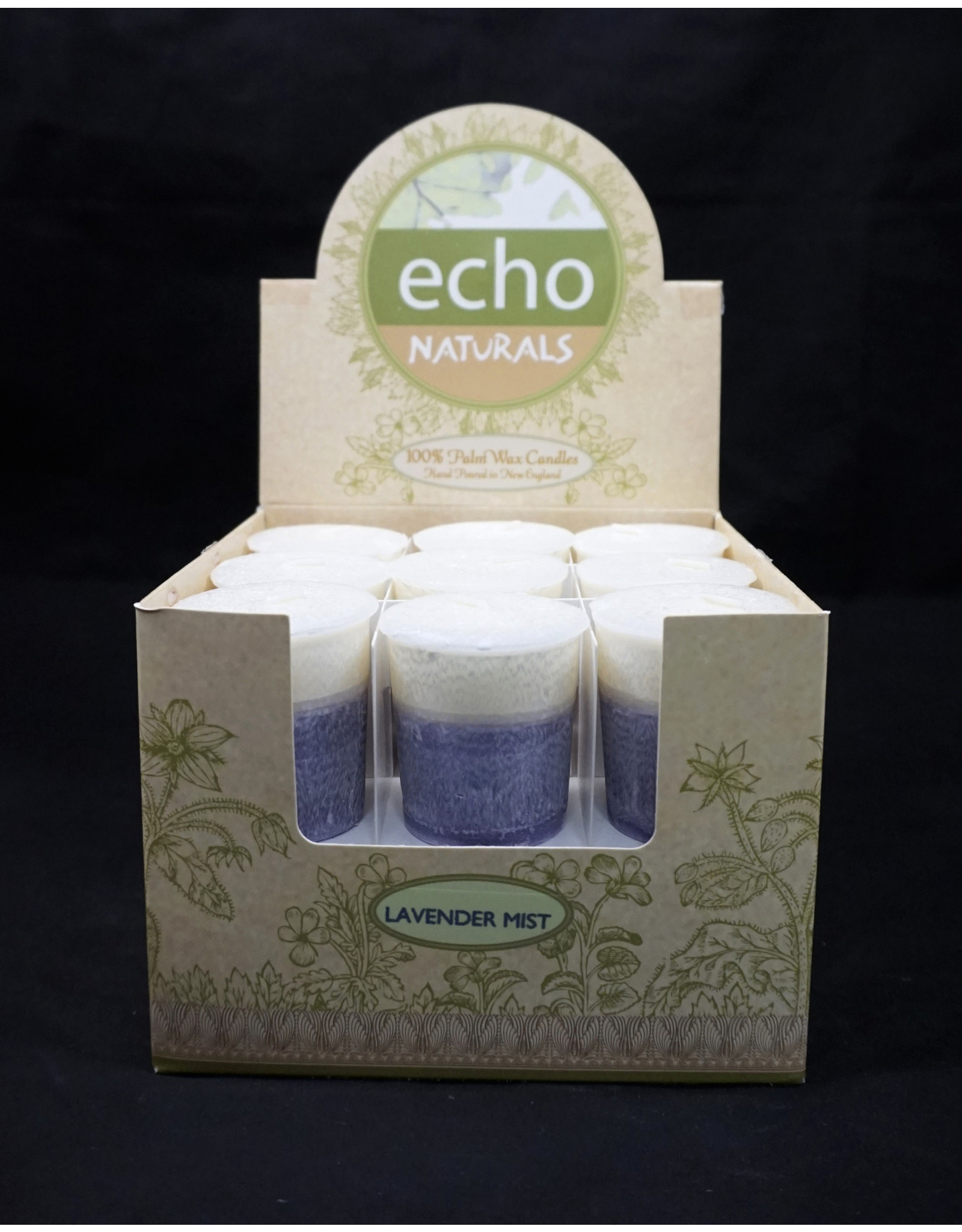 Echo Naturals Votive Candle - Lavender Mist