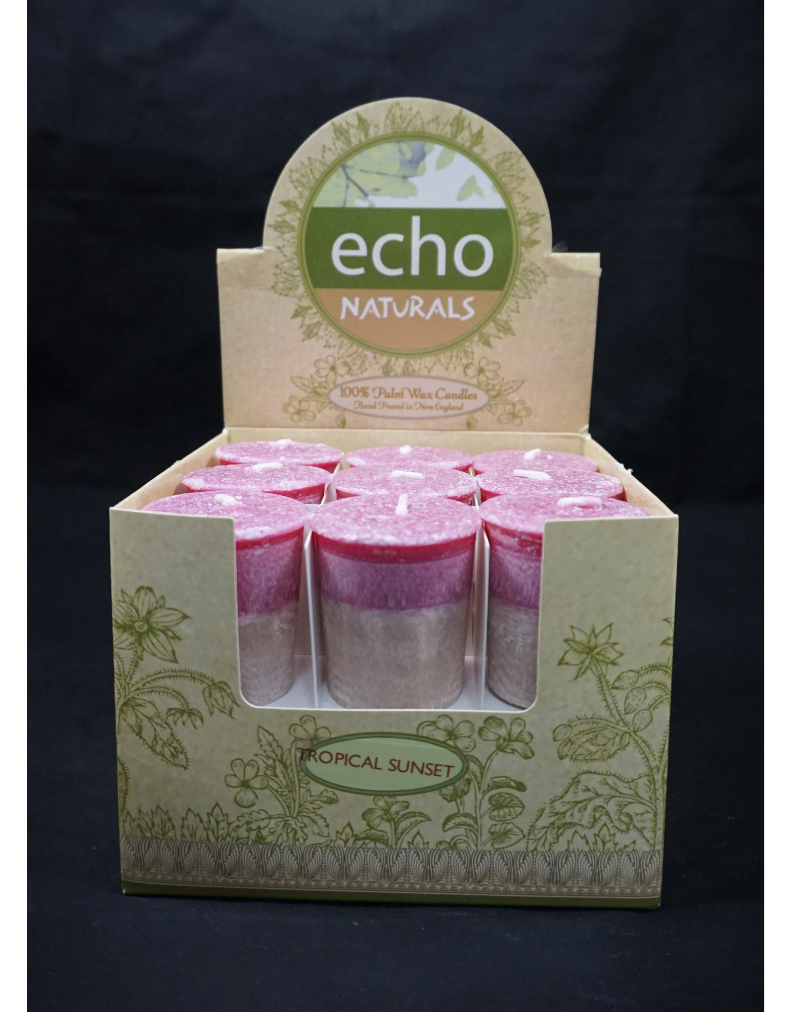 Echo Naturals Votive Candle - Tropical Sunset