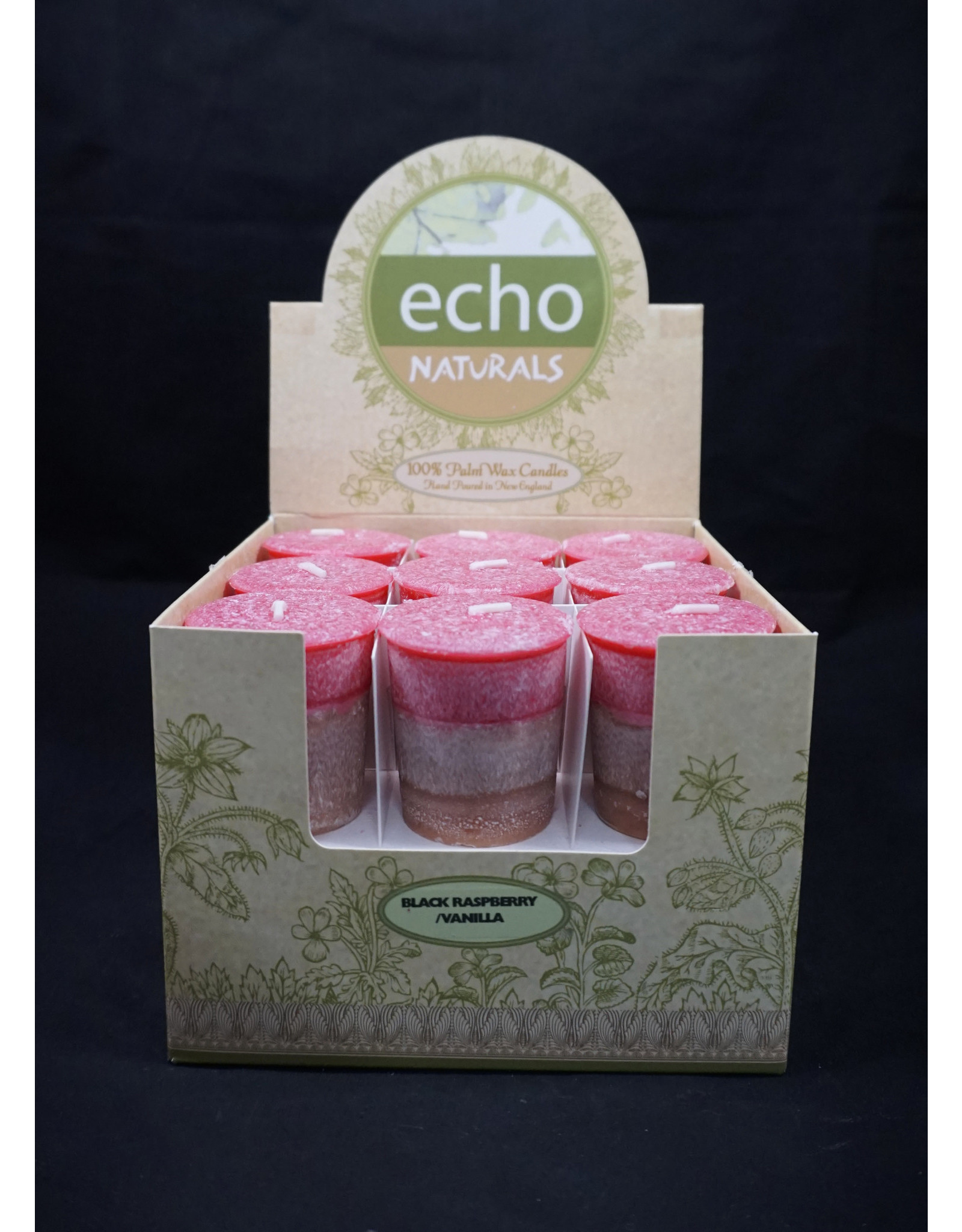 Echo Naturals Votive Candle - Black Raspberry Vanilla