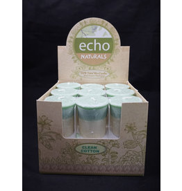 Echo Naturals Votive Candle - Clean Cotton