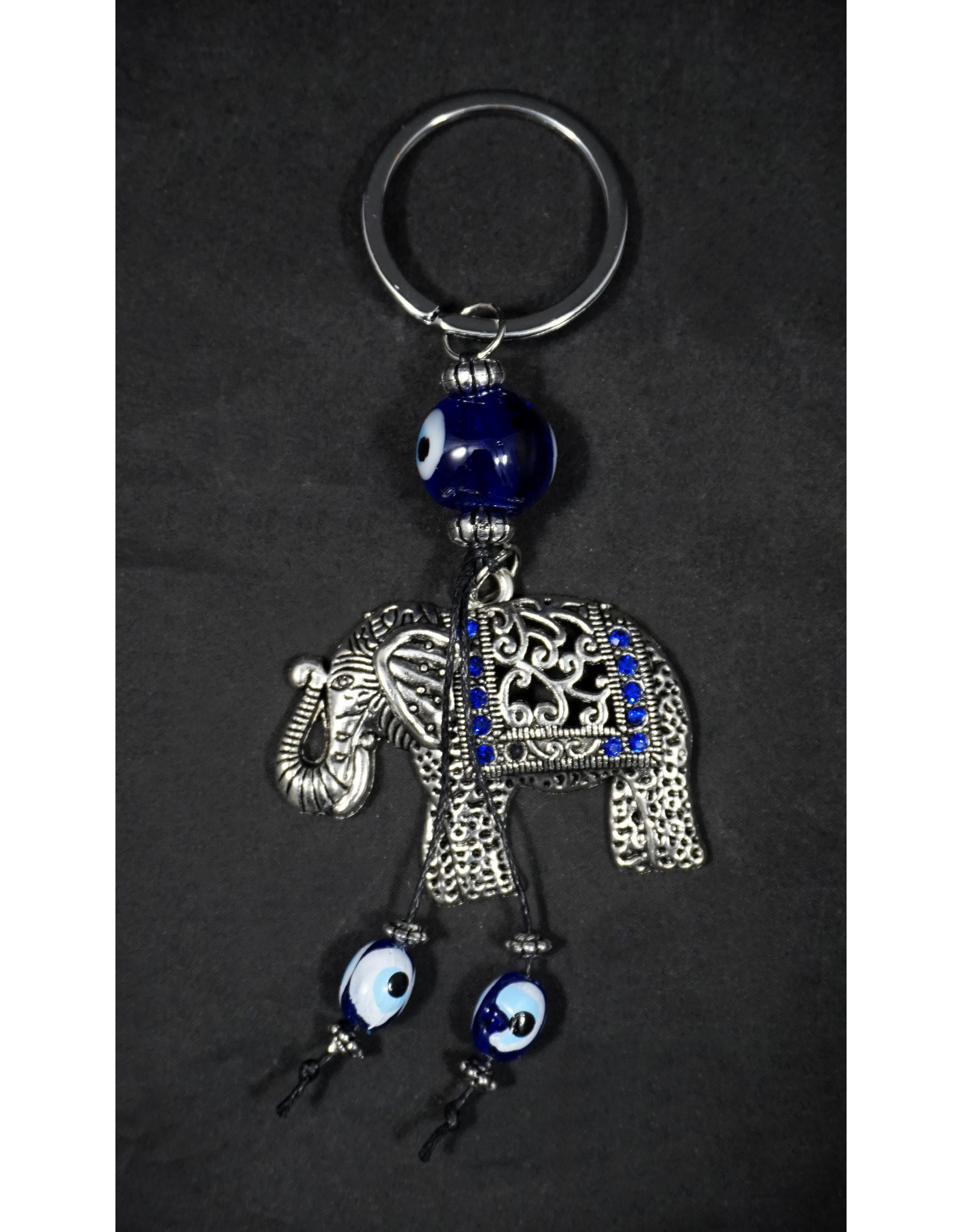 Evil Eye Talisman Key Ring - Elephant