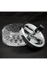 Glass Spinning Ashtray - Clear