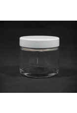 Glass Jar 2oz - White