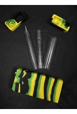 White Rhino Silicone Dab Kit Green/Black/Yellow