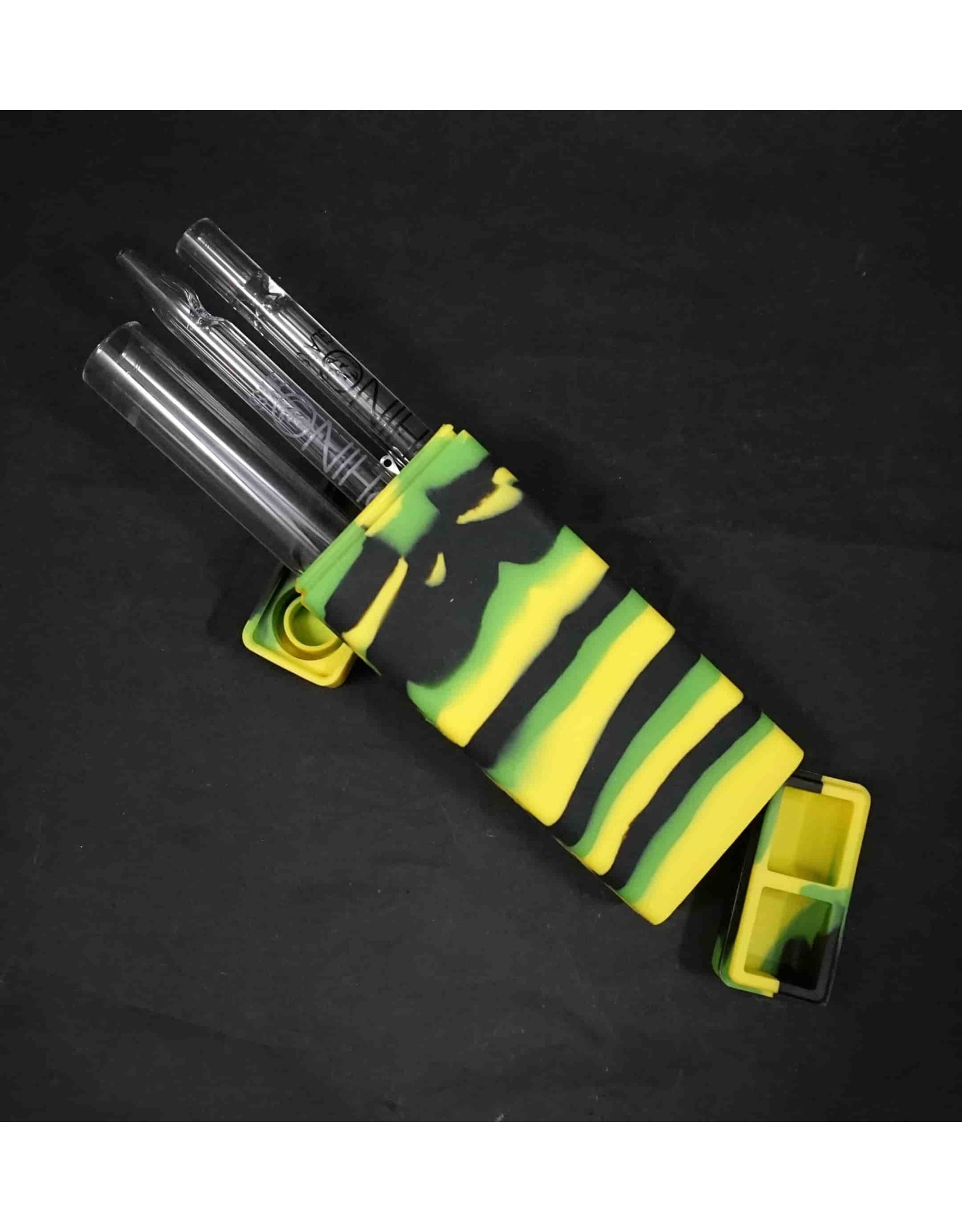 White Rhino Silicone Dab Kit Green/Black/Yellow