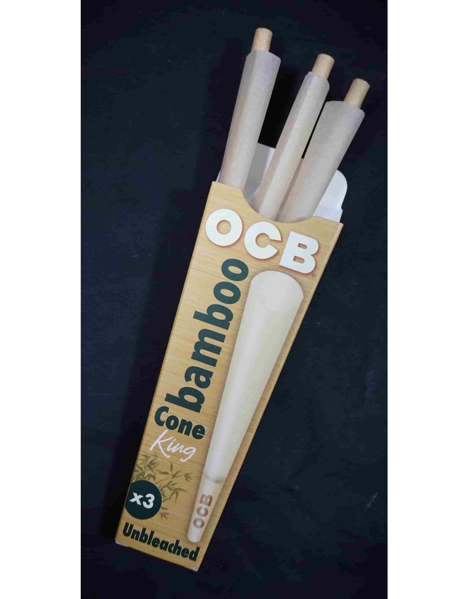 OCB OCB Bamboo Unbleached Cones KS 3pk
