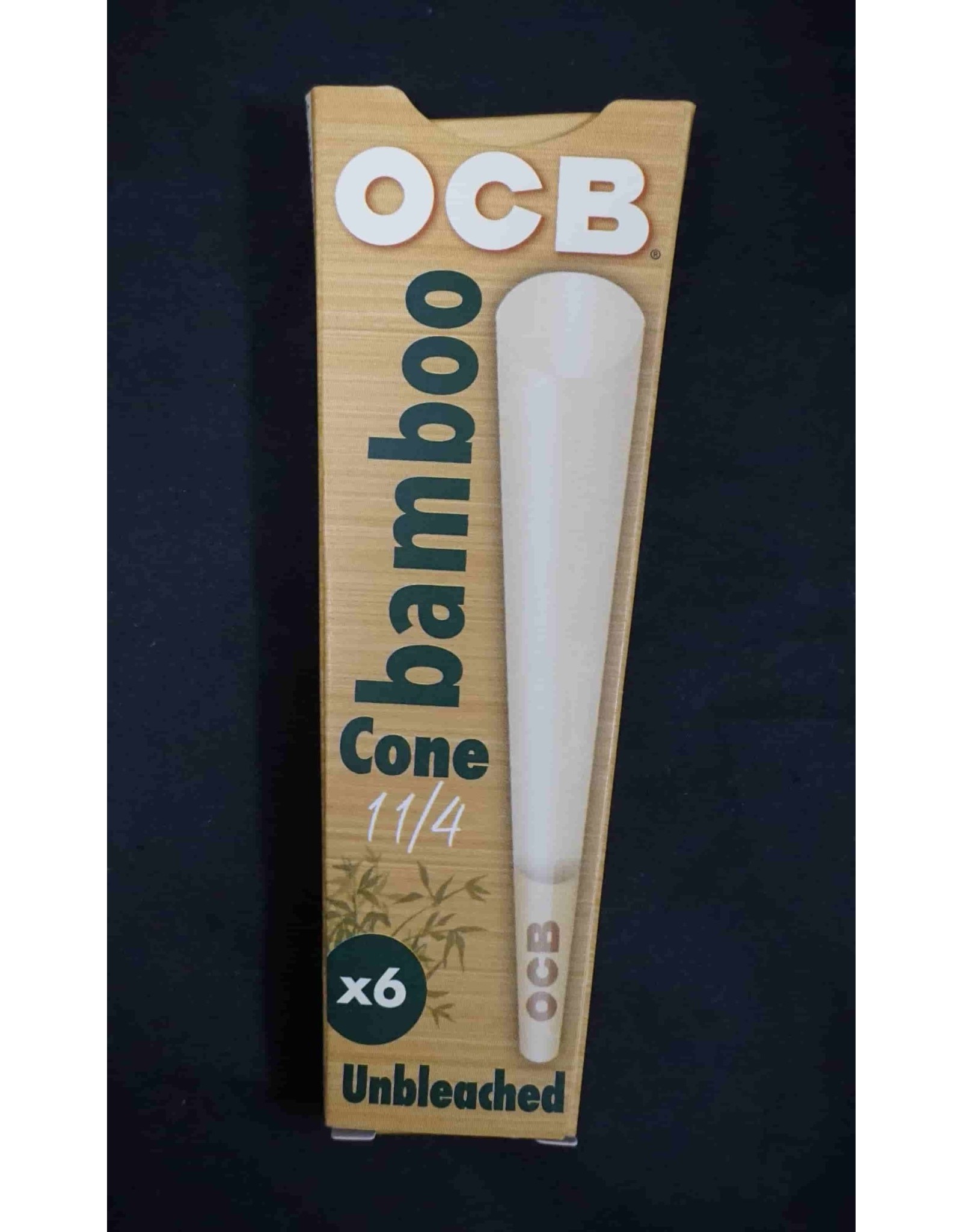 OCB OCB Bamboo Unbleached Cones 1.25 6pk