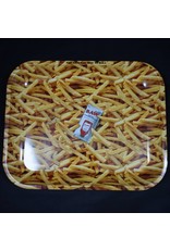 Raw French Fries Metal Rolling Tray- Large