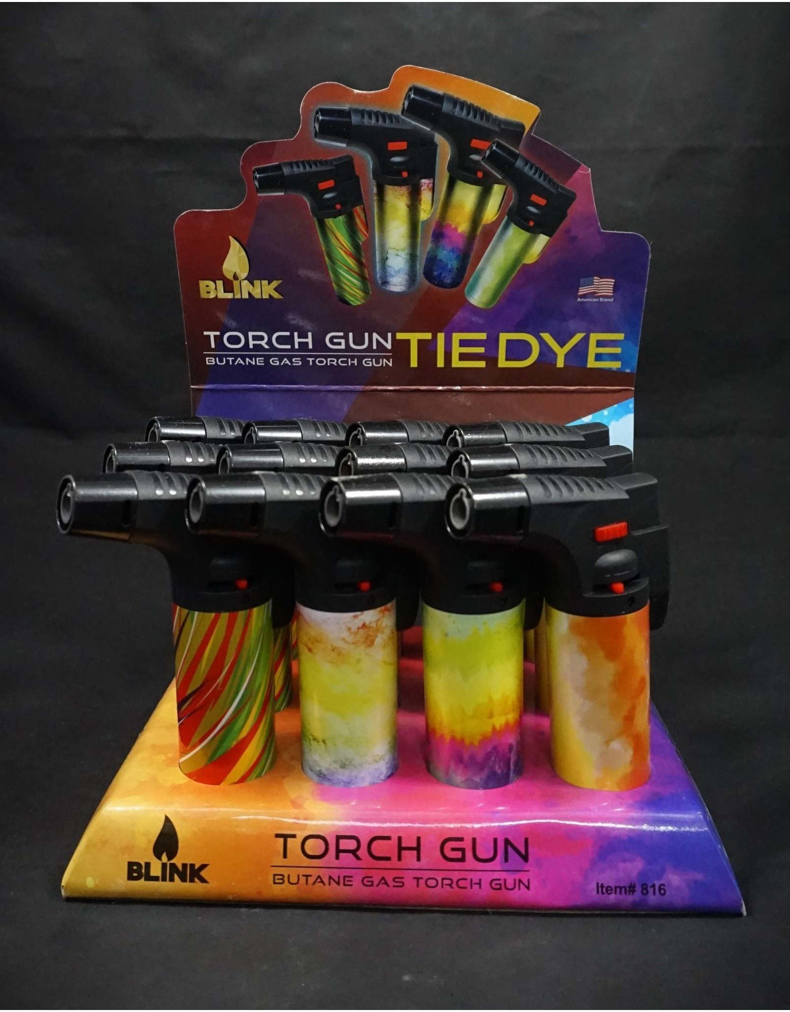Blink Refillable Butane Torch Gun - Tie-Dye