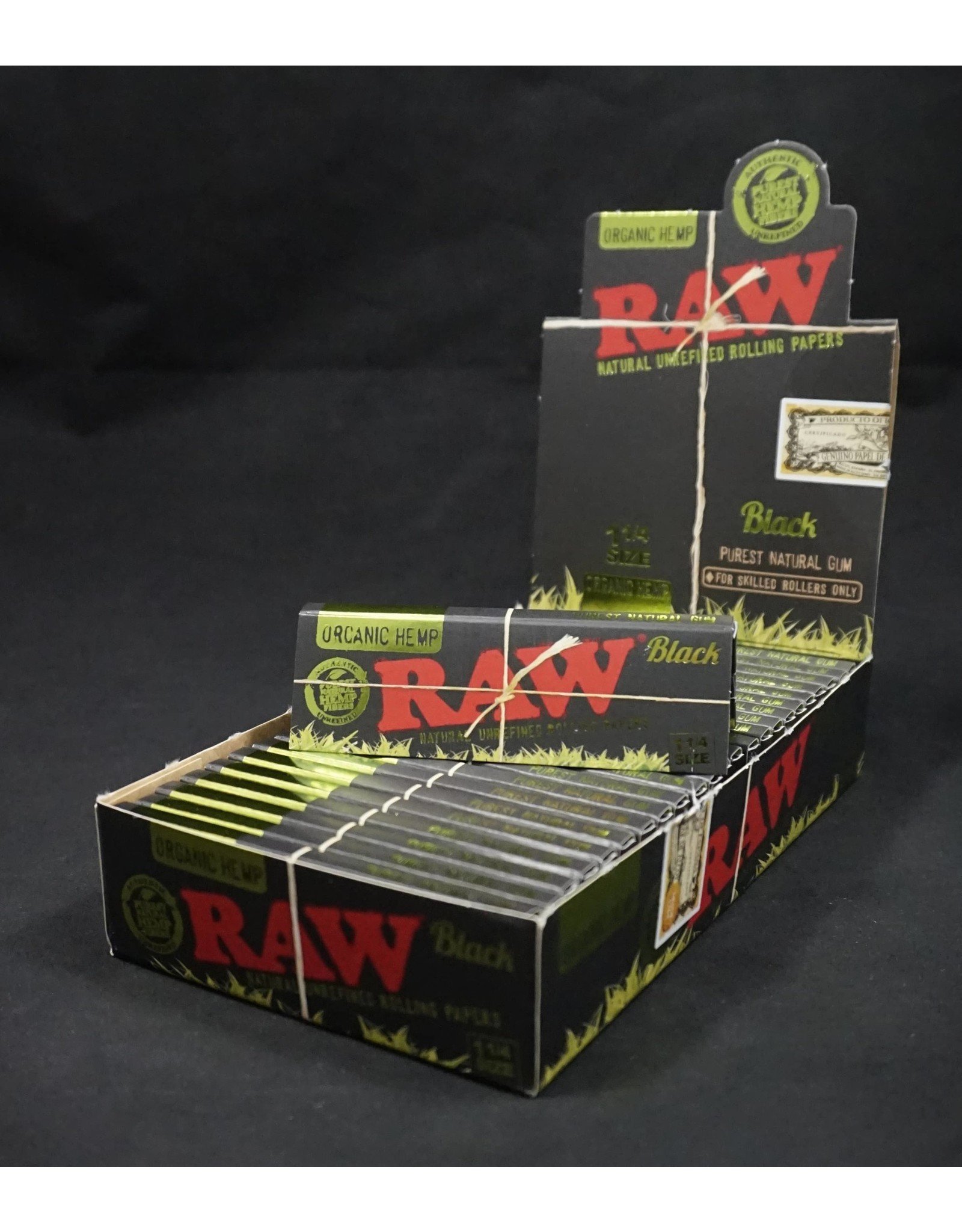 Raw Raw Black Organic Hemp 1.25