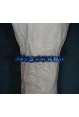 Elastic Bracelet 8mm Round Beads â€“ Lapis Lazuli