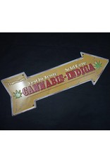 Arrow Metal Sign - Premium Cannabis Sold Here